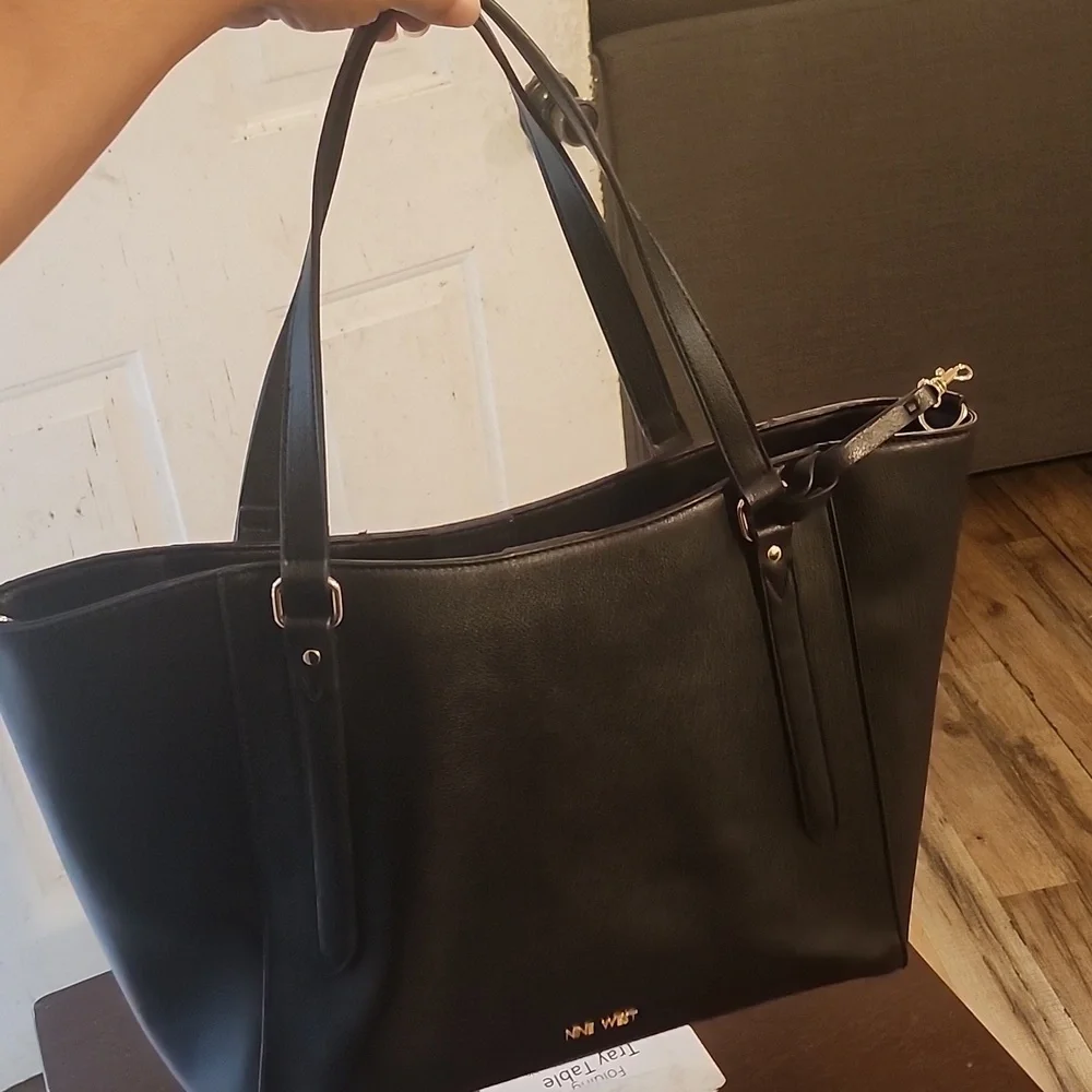 Nine West Elegant Black Tote Bag